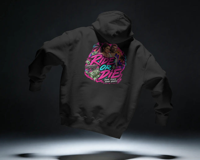Retro Motorcycle Graphic Hoodie — Ride or Die