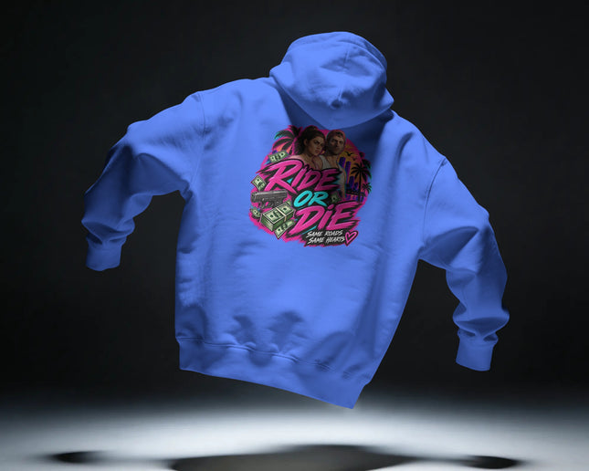 Retro Motorcycle Graphic Hoodie — Ride or Die